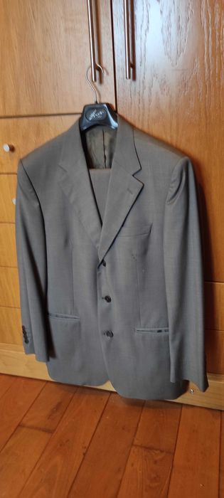 5 fatos Milano e Sacoor completos tam. 48, 100% lã, azuis/cinza 15€