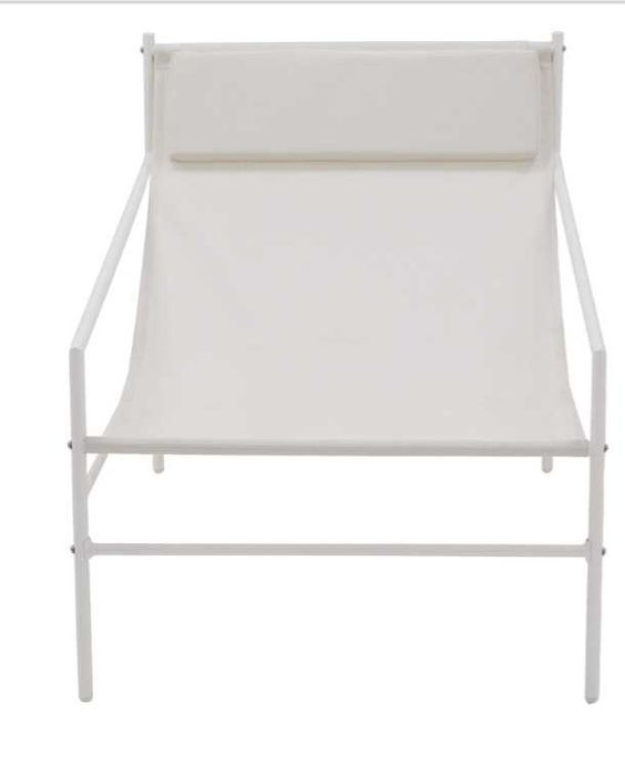 espreguiçadeira dobrável branco Rio