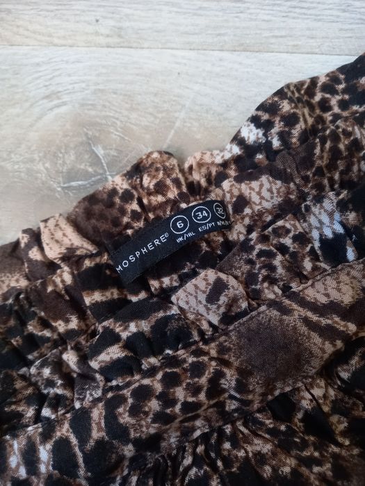 Długa spódniczka Atmosphere EUR 34, XS panterka must have boho