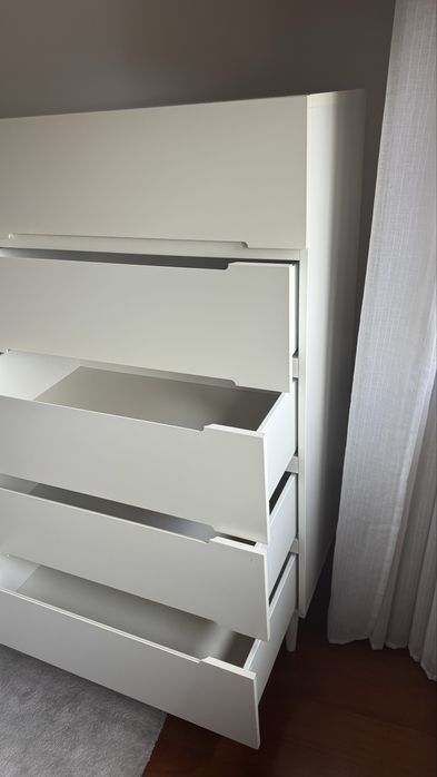 Cómoda branca com 5 gavetas, IKEA