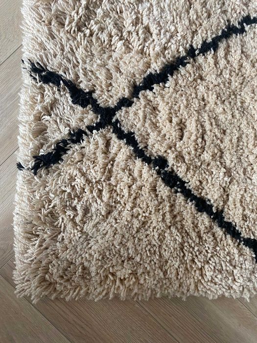 Dywan Westwing Naima 160x230 puszysty ręcznie tuflowany Duży długie wł