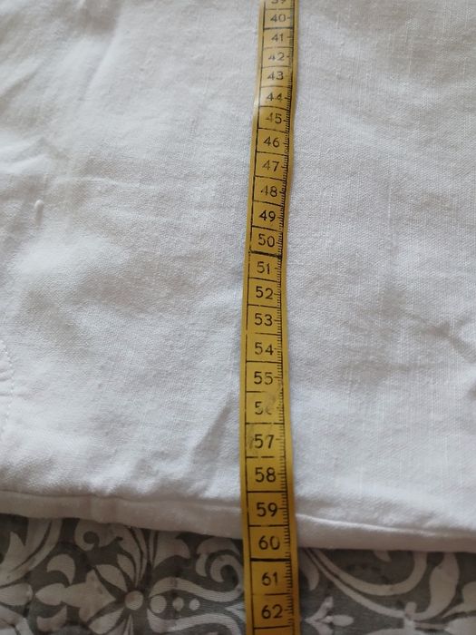 Spodnie biale  len+bawełna