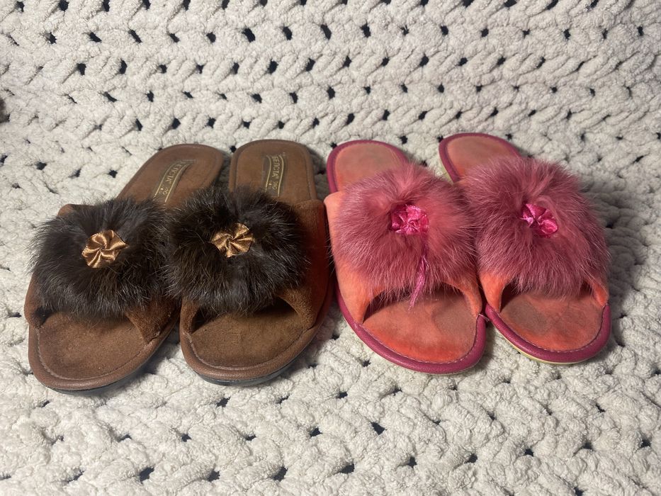 Домашні капці коричневі