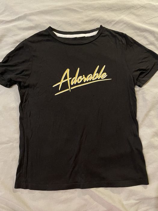 Diverse t-shirt czarny bluzka z napisem M