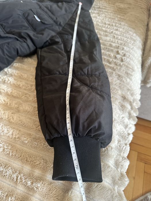 Куртка пуховик чорна жіноча, для підлітка 46-48 розмір