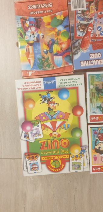 Zestaw puzzli i gier 7 szt  3-6 lat
