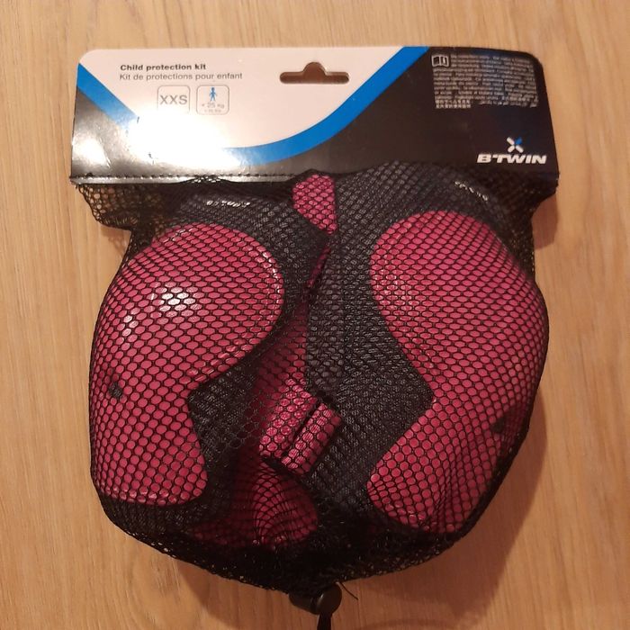 NOVO Proteções XXS para Patins Trotinete Skate Criança BTwin Rosa