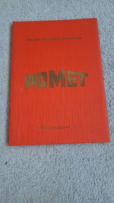 Pamiątkowa teczką zakładów  Pomet