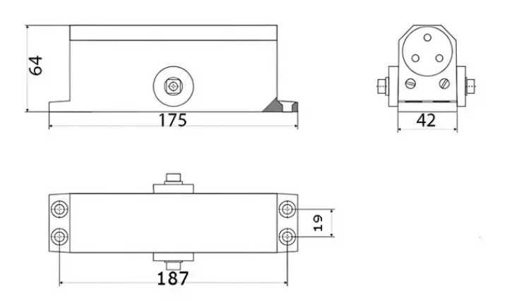 Дотягувач доводчик для дверей KEDR А062