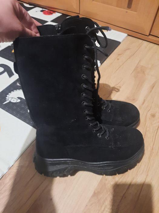 Buty damskie kozaki 37 czarne jesienne