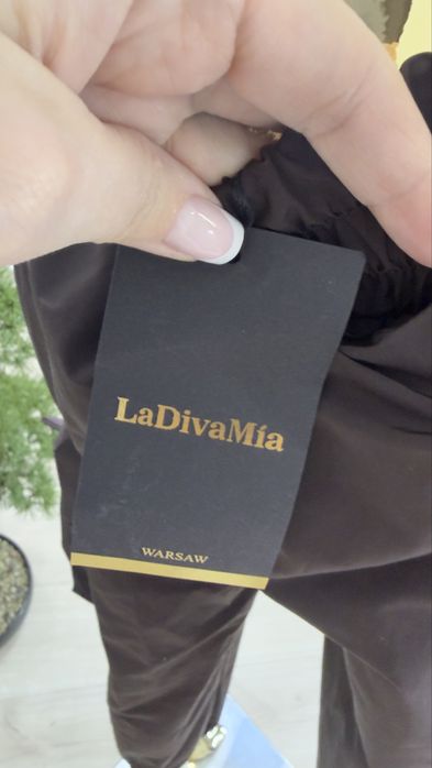 Spodnie czekoladowe bojowki la diva mia