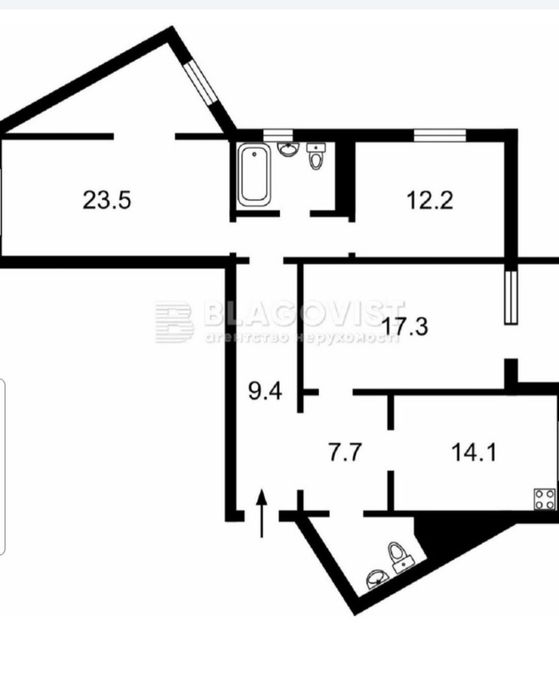 3-rooms apartment apartment by the address st. Ul Zamkovetskaya (area 100 m²) - Atlanta.ua - photo 11