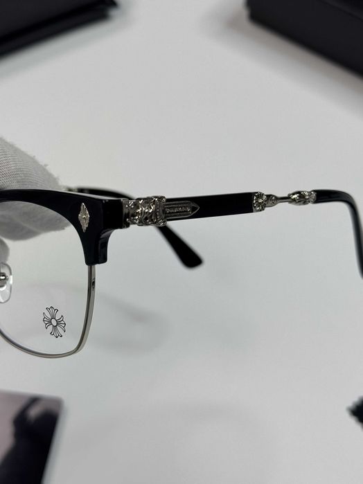 Окуляри Chrome Hearts тонкі широкі та без оправи очки хром хартс CH