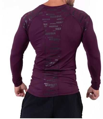 Koszulka kompresyjna HERO N146 burgund NEBBIA #287