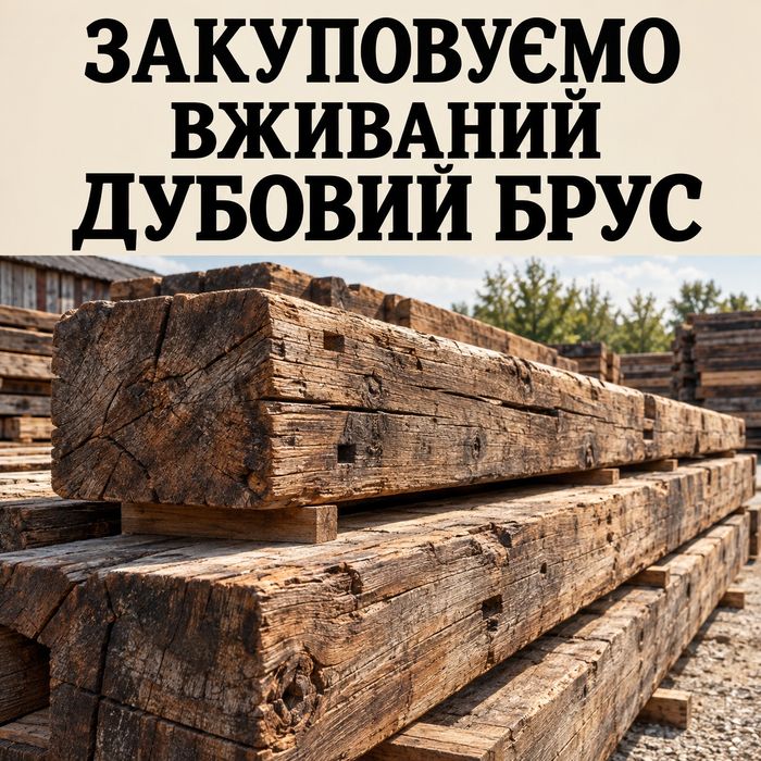 дуб старий вживаний (ПОКУПЕЦЬ)
