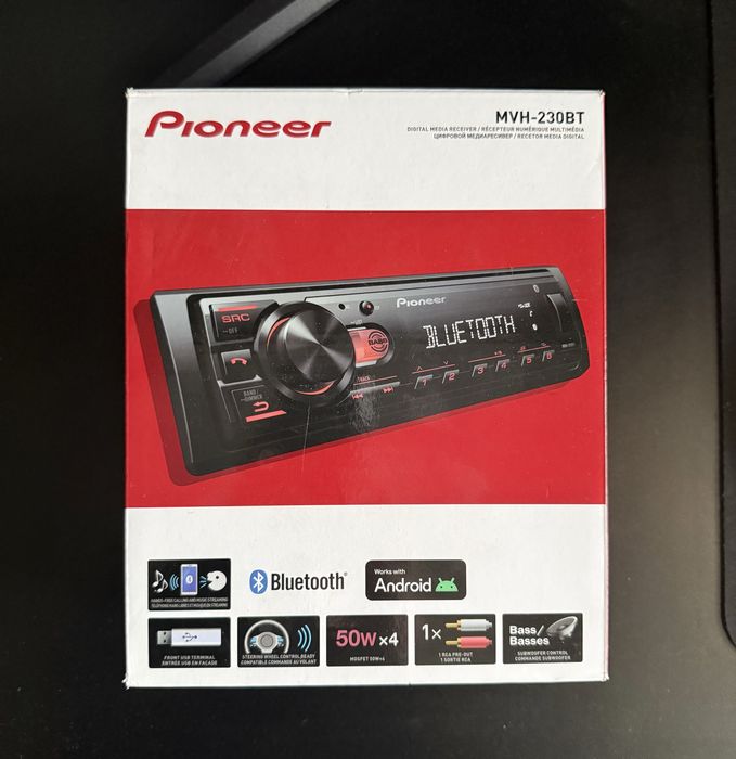 Pioneer MVH-230BT + 4x jbl stage1 621