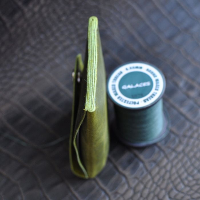 шкіряний маленький гаманець EDC натуральна шкіра ручна робота