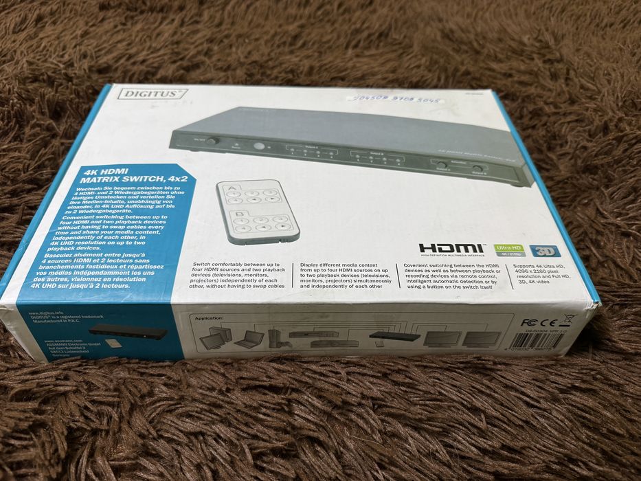 4K HDMI Matrix Switch 4x2 Германия