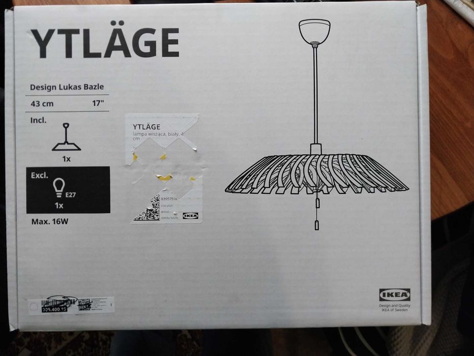 ІКЕА Підвісна лампа YTLÄGE