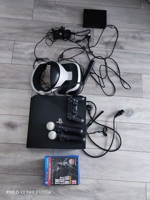 Zestaw PS4 Pro 1TB + VR + 2x Move + 9 Gier | MEGA PAKIET!