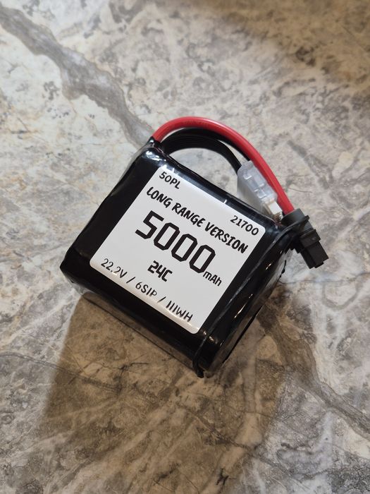 Bateria Pakiet Liion 5000mAh / 120A / 6S1P / 50PL / FPV / LONG RANGE