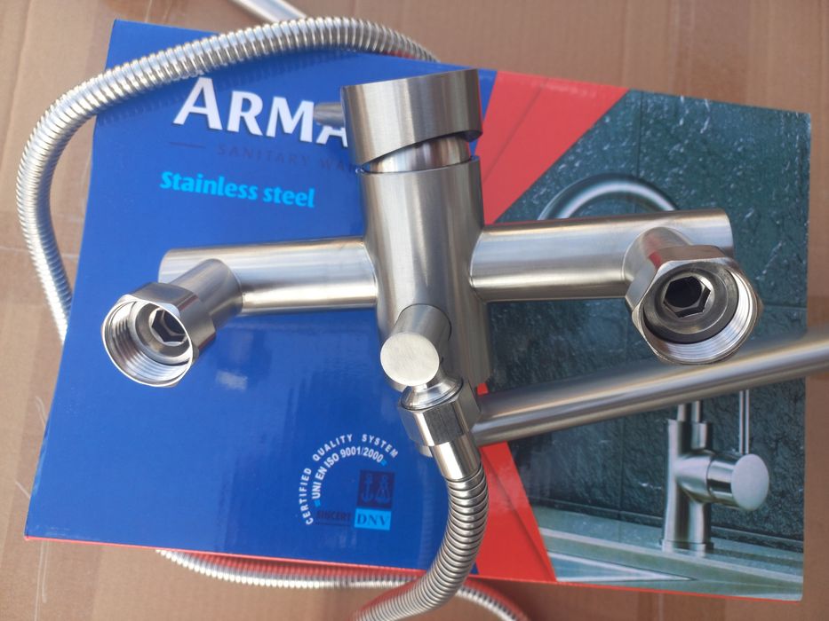 СТОП АКЦИЯ!Смеситель для ванны нержавейка ARMATA SUS-006 (Euro)