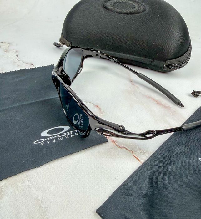 Сонцезахисні окуляри Oakley Juliet Black / Спортивные очки Оаклей y2k / Солнцезащитные брендовые очки opium archive