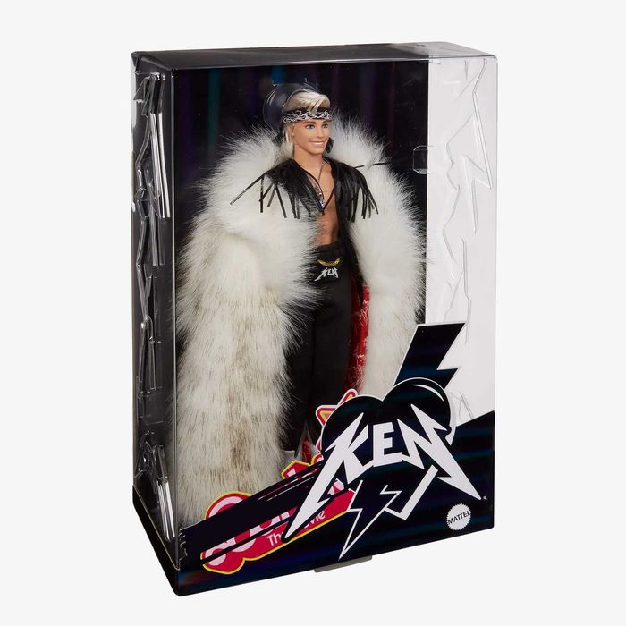 Лялька Кен Барбі у шубі Barbie The Movie Ken Big Faux Fur Coat HRF31