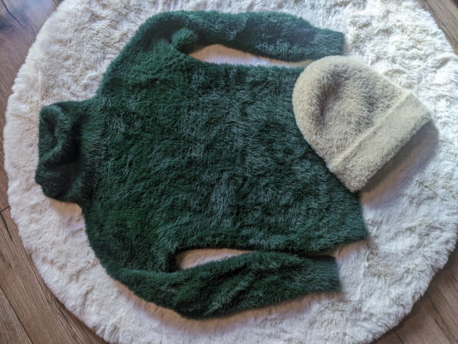Sweter, golf z wełną