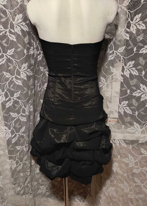 Czarna gotycka sukienka bombka vintage Gothic lolita 90's 00's Carine