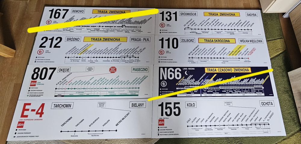 Tablice Autobusowe Warszawa MZA ZTM