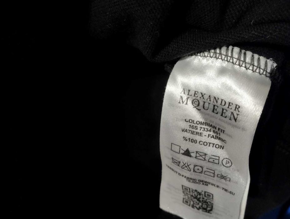 футболка поло alexander mcqueen черная