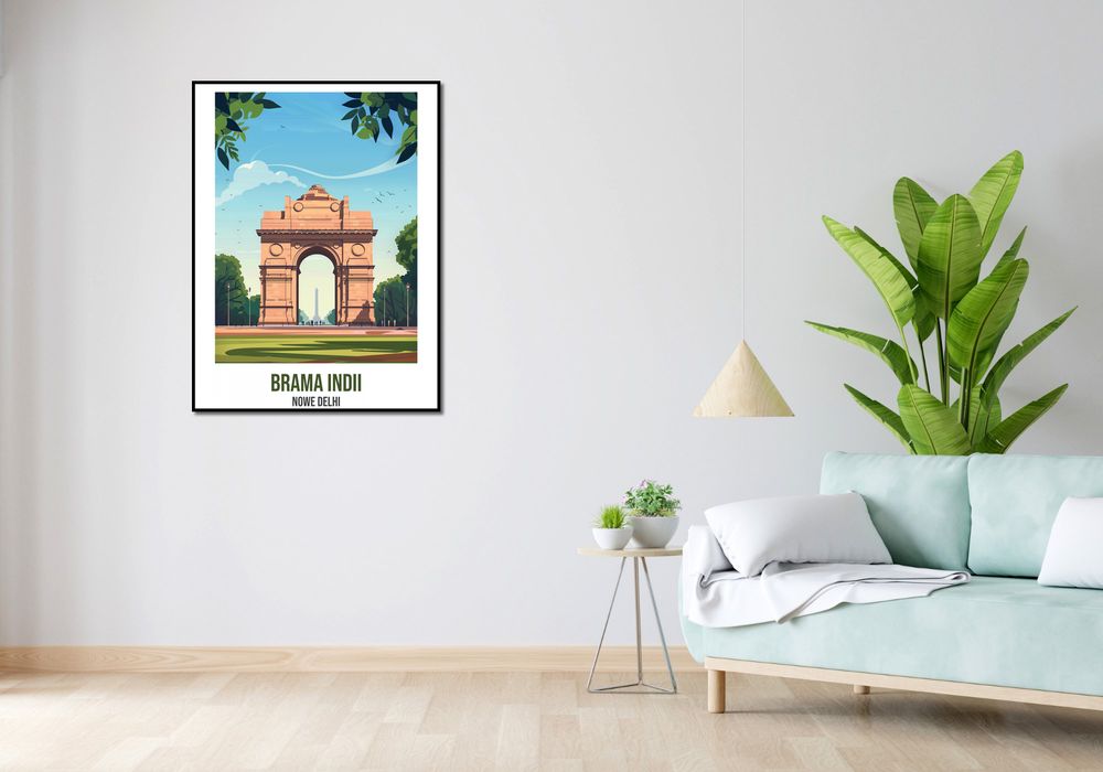 Plakat 75x100cm Brama Indii