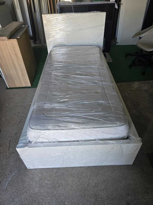 Cama solteiro com colchão Entrega e Montagem Gratuita