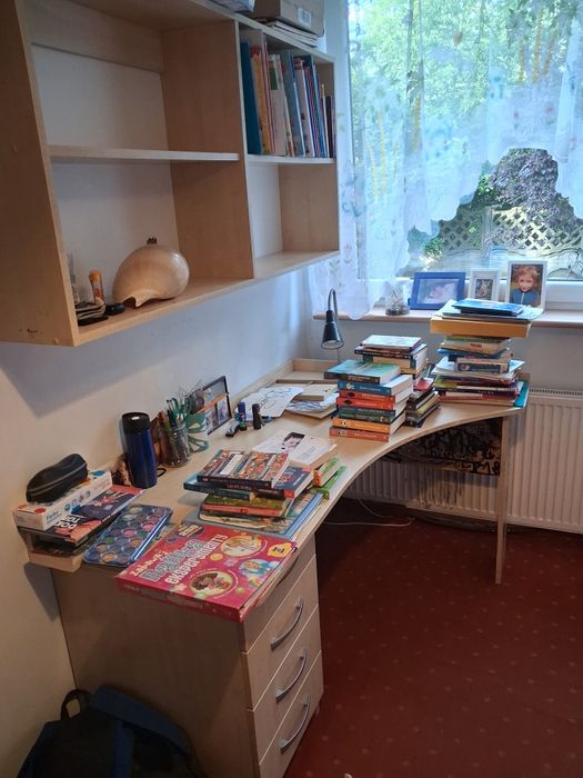 Za darmo oddam biurko plus półki