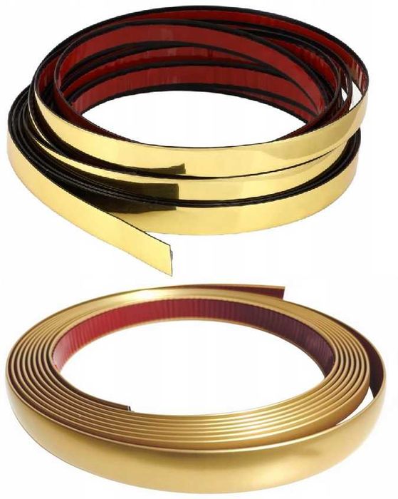 Listwa Ozdobna Dekor Dekoracyjna Rolka Taśma Naklejka ZŁOTA 21mm 2CM