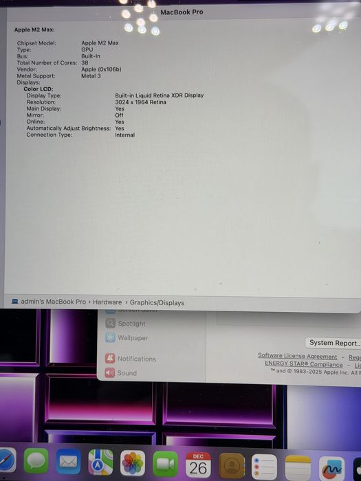 MacBook Pro 14 m2 max 96gb/8tb