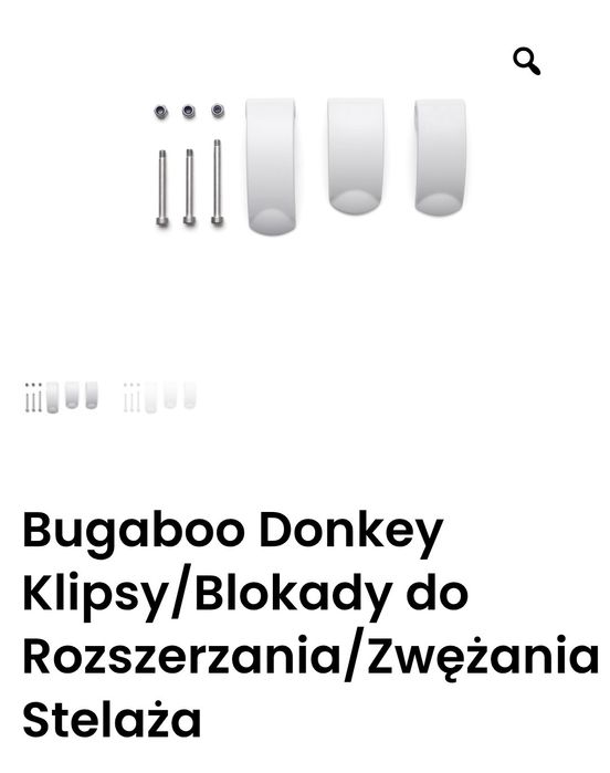 Bugaboo Donkey Klipsy/blokady do rozszerzania/zwężania stelaża