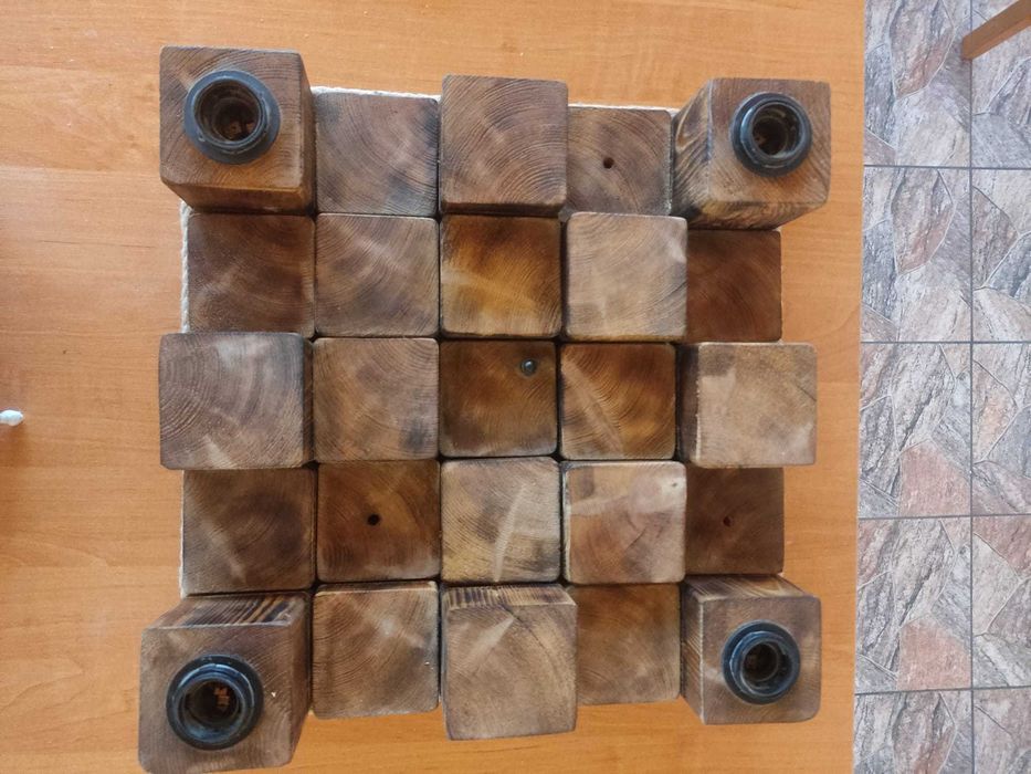 Super lampa sufitowa z litego drewna, boho, rustykalna, skandynawska.