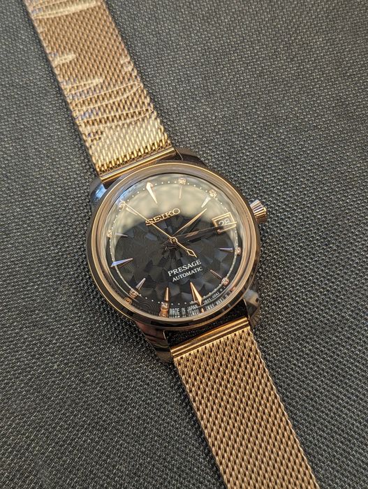 Seiko mod coctail time lady damski różowe złoto 33mm