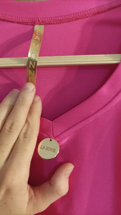 Różowa bluzka La Monne  lycra