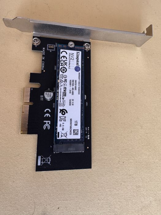 PCIe NVMe SSD Adapter Card64740534121985120