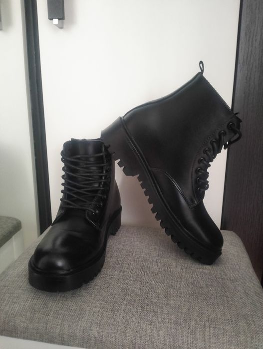Czarne, skórzane botki ZIGN r. 40