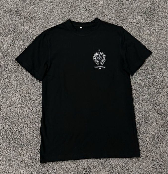 Футболка чоловіча/чорна /Хром Хартс/chrome hearts/HROME HEARTS/Хром