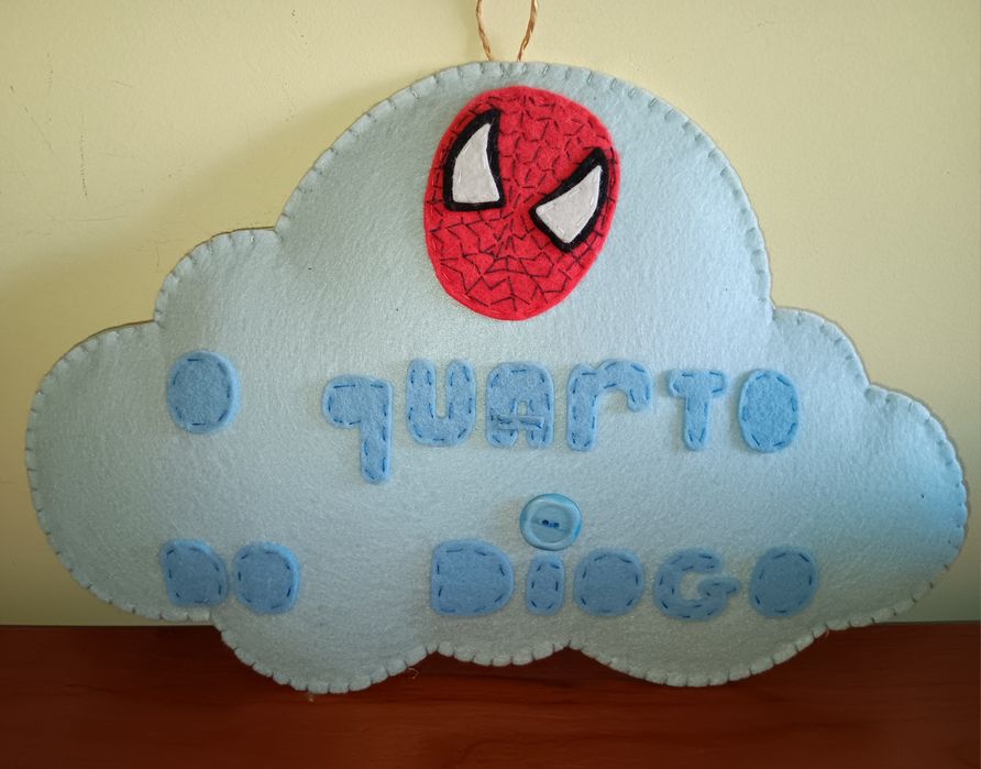 Placa quarto artesanal