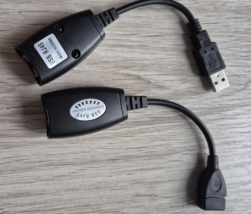 Extender USB po skrętce RJ45 CAT5 5e 6 50m LAN Extender