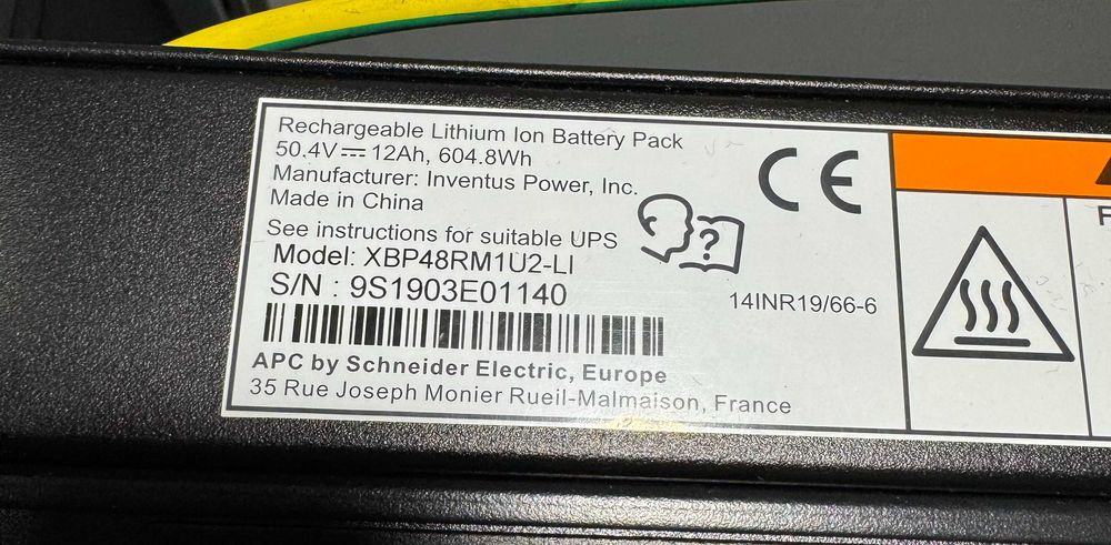 Літій-іонний акумулятор APC liti-on XBP48RM1U2-LI 48V для Smart-UPS