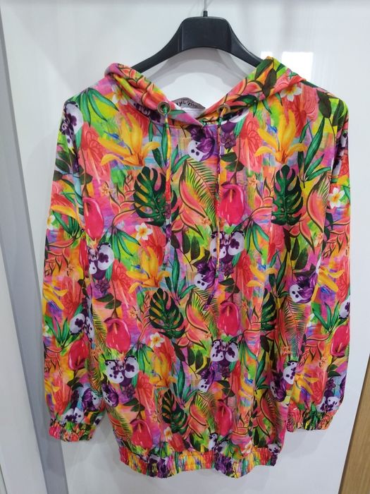 Bluza z kapturem różowa