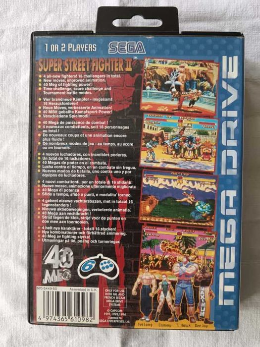 Super Street Fighter II [SEGA Mega Drive, 1994] Complete | Authentic