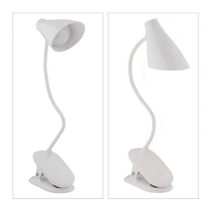Lampa zaciskowa LED dotykowa bezprzewodowa
